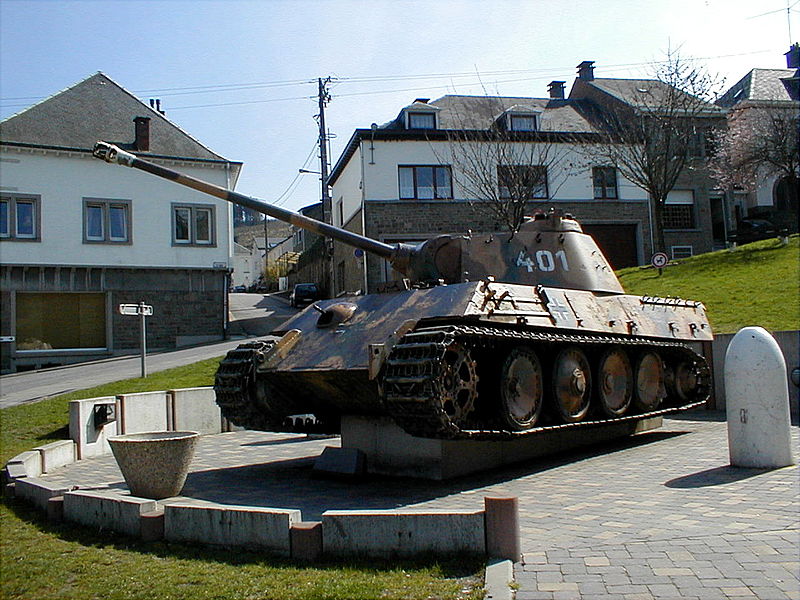Panzer V Panther WWII Houffalize Belgique