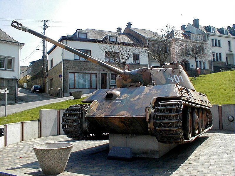 Panzer V Panther WWII Houffalize Belgique