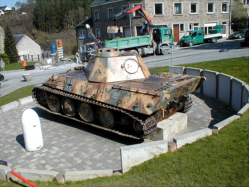 Panzer V Panther WWII Houffalize Belgique