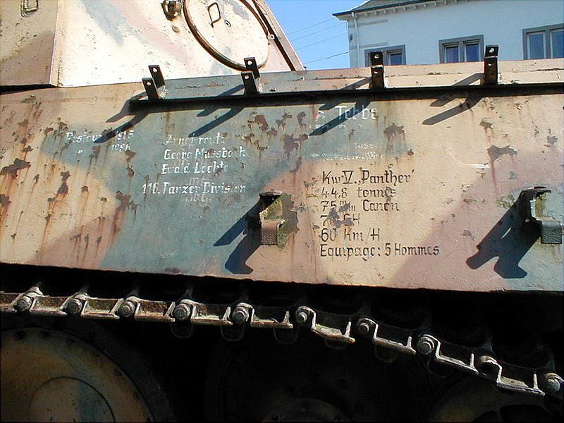 Panzer V Panther WWII Houffalize Belgique