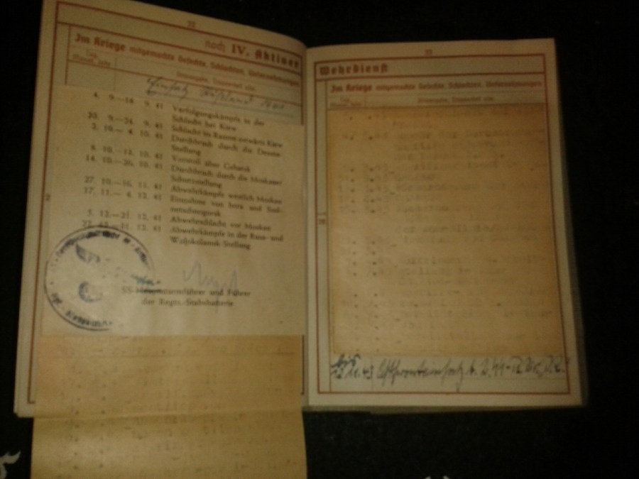 wehrpass 2a div panzer ss das reich