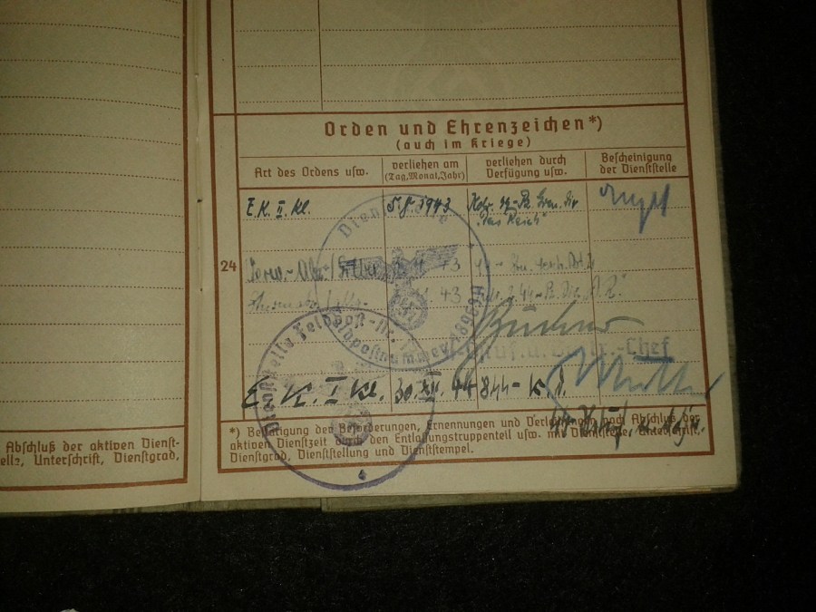 wehrpass 2a div panzer ss das reich