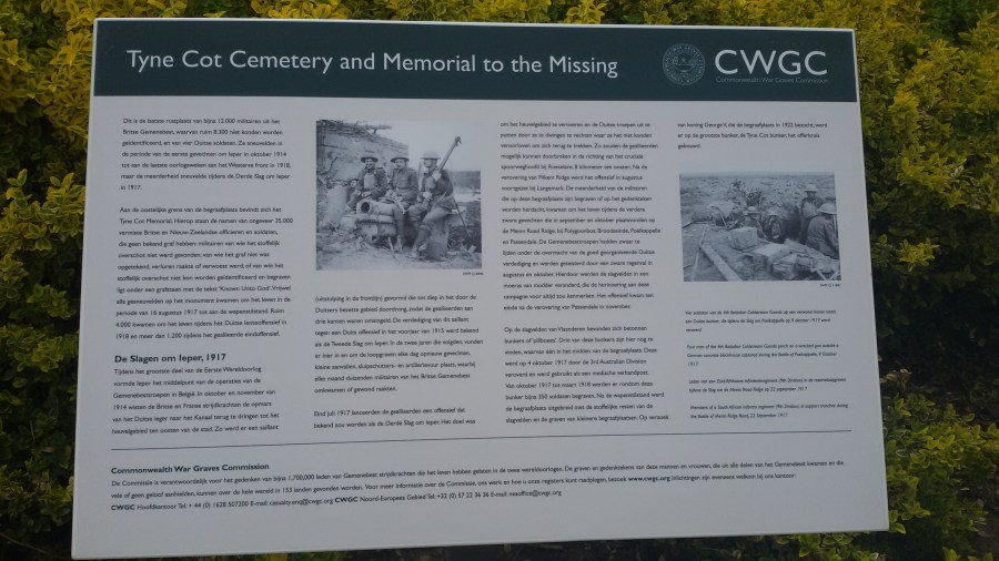 Tyne Cot Cemetery Ypres Belgium